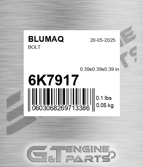 6K-7917 Bolt for BLUMAQ