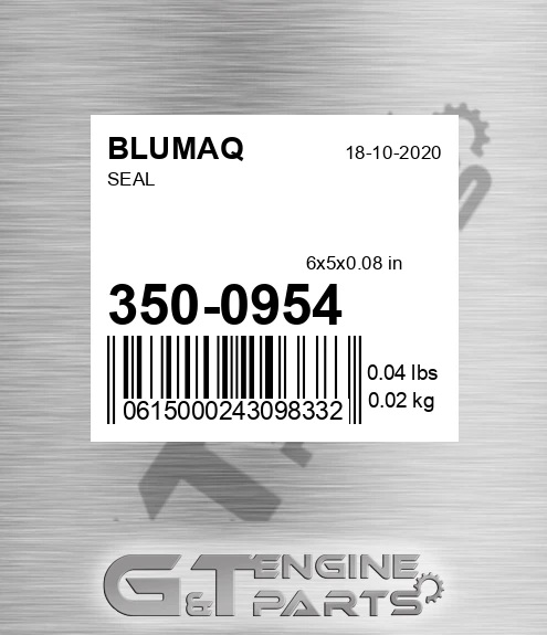 350-0954 Seal for BLUMAQ