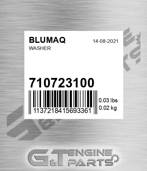 710723100 Washer