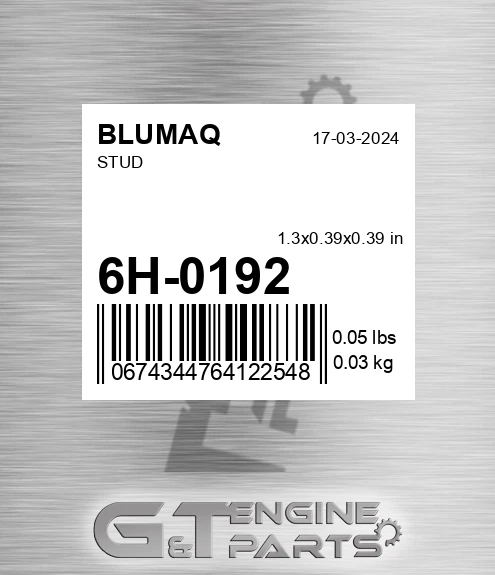 6H-0192 Stud for BLUMAQ