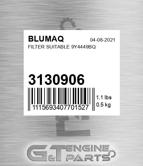 3130906 Filter Suitable 9y4449bq