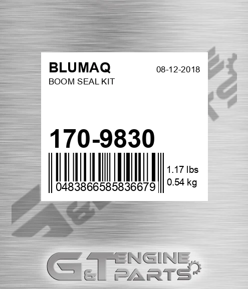 170-9830 BLUMAQ Boom Seal Kit