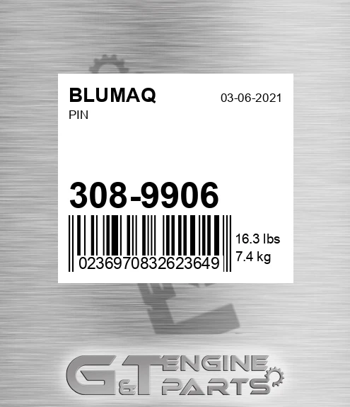308-9906 Pin for BLUMAQ