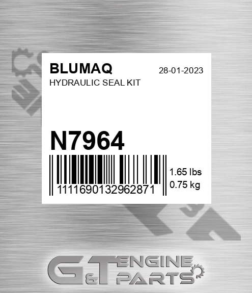 N7964 Hydraulic Seal Kit