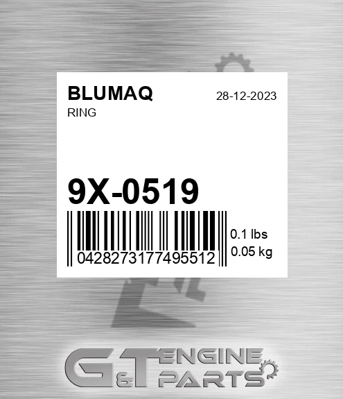 9X-0519 Ring for BLUMAQ