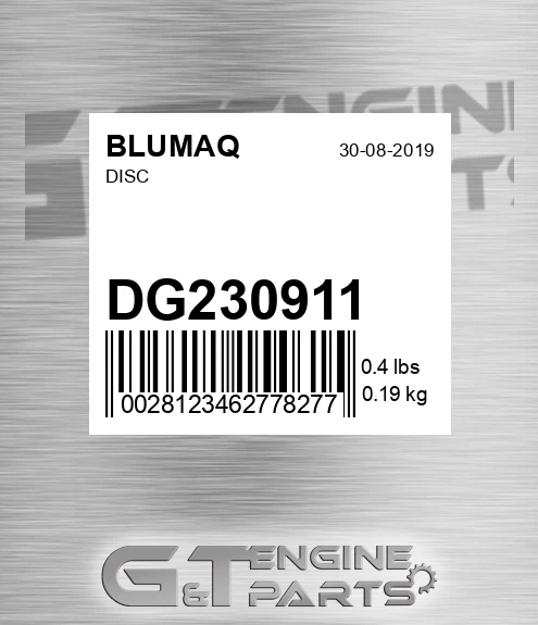 DG230911 Disc for BLUMAQ