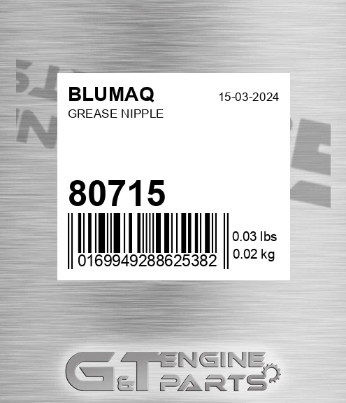 80715 BLUMAQ Grease Nipple