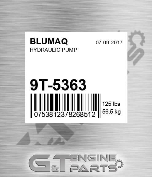 9T-5363 BLUMAQ Hydraulic Pump