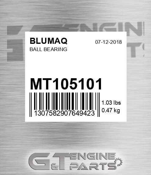 MT105101 Ball Bearing for BLUMAQ
