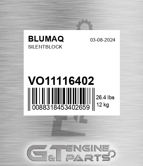 VO11116402 Silentblock for BLUMAQ