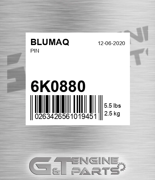 6K-0880 Pin for BLUMAQ