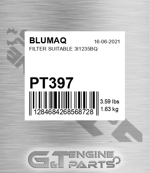 PT397 Filter Suitable 3i1235bq for BLUMAQ