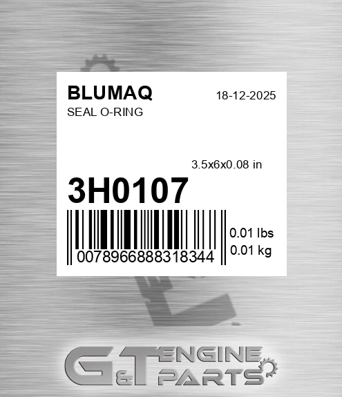 3H-0107 Seal O-ring for BLUMAQ