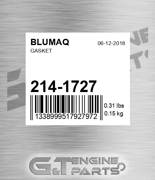 214-1727 Gasket for BLUMAQ