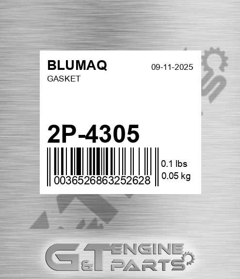 2P-4305 Gasket for BLUMAQ