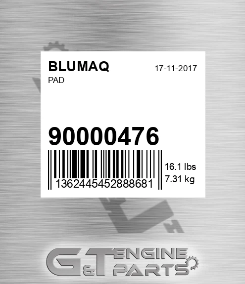 900.00476 Pad for BLUMAQ