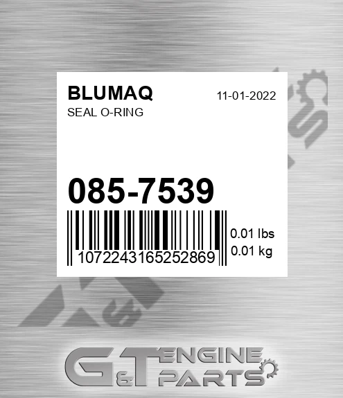 085-7539 BLUMAQ Seal O-ring