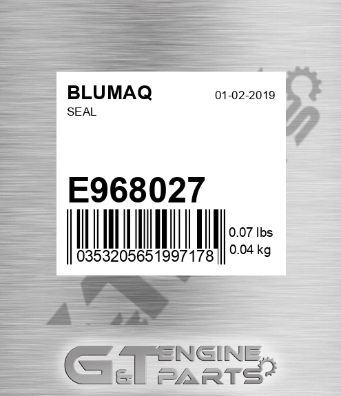 E968027 Seal for BLUMAQ