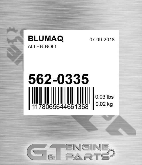 562-0335 Allen Bolt for BLUMAQ