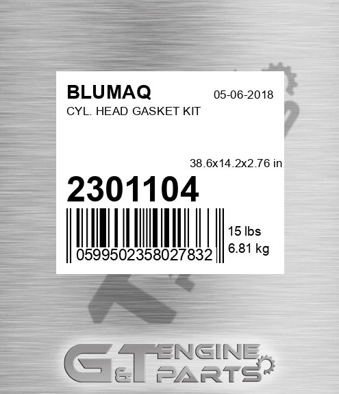 230-1104 BLUMAQ Cyl. Head Gasket Kit