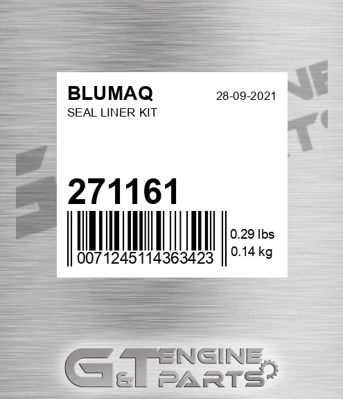 271161 Seal Liner Kit for BLUMAQ