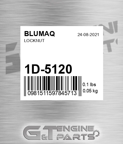 1D-5120 Locknut for BLUMAQ