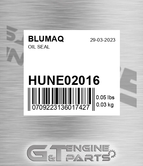 HUNE02016 Oil Seal for BLUMAQ
