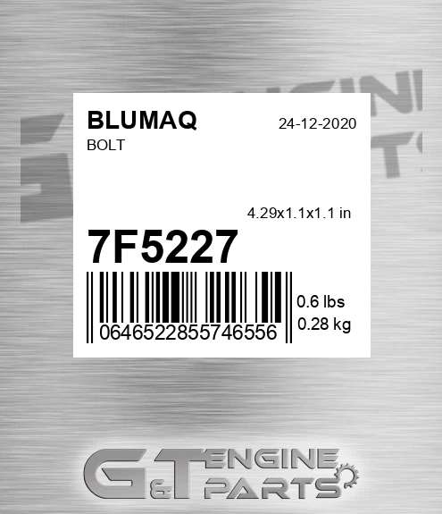 7F-5227 Bolt for BLUMAQ