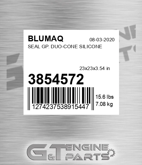 385-4572 Seal Gp. Duo-cone Silicone for BLUMAQ