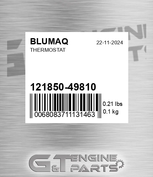 121850-49810 Thermostat for BLUMAQ