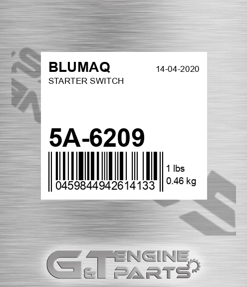 5A-6209 Starter Switch