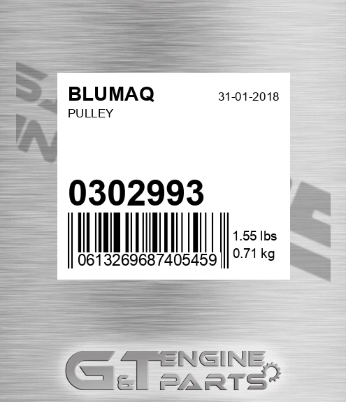 030.2993 Pulley for BLUMAQ