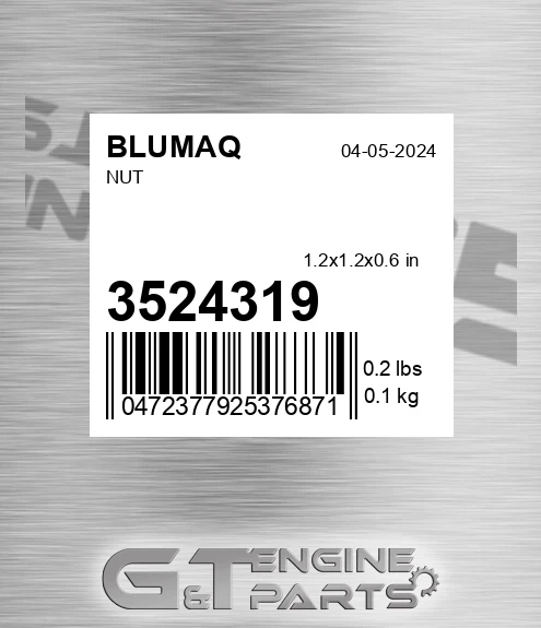 352-4319 BLUMAQ Nut