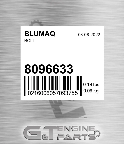 8096633 Bolt for BLUMAQ