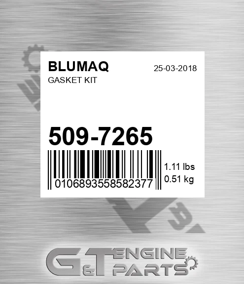 509-7265 Gasket Kit for BLUMAQ