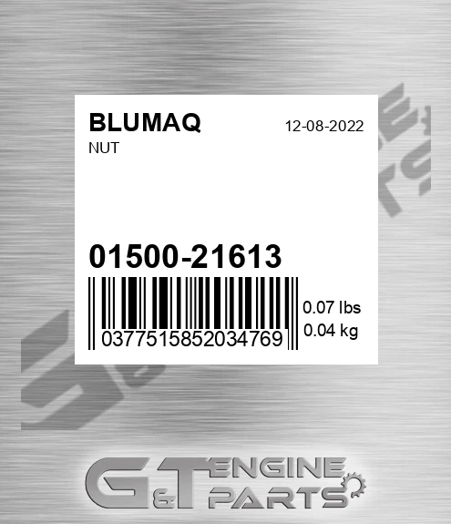 01500-21613 Nut for BLUMAQ
