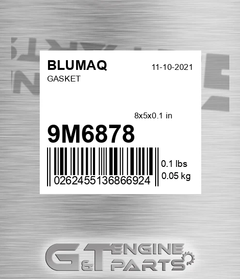 9M-6878 Gasket for BLUMAQ