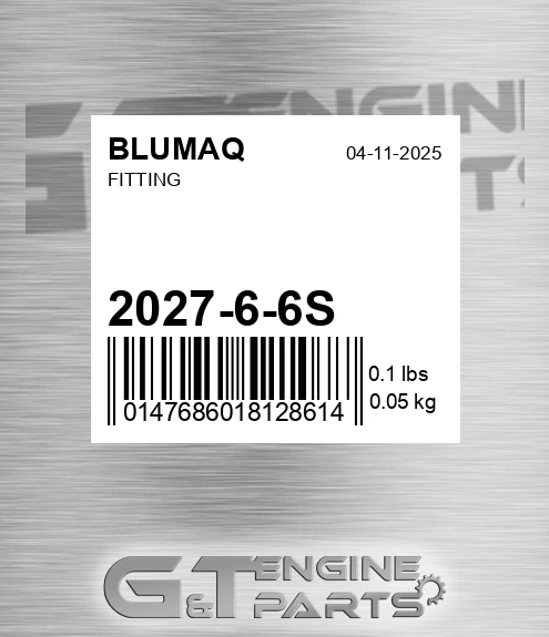 2027-6-6S Fitting for BLUMAQ