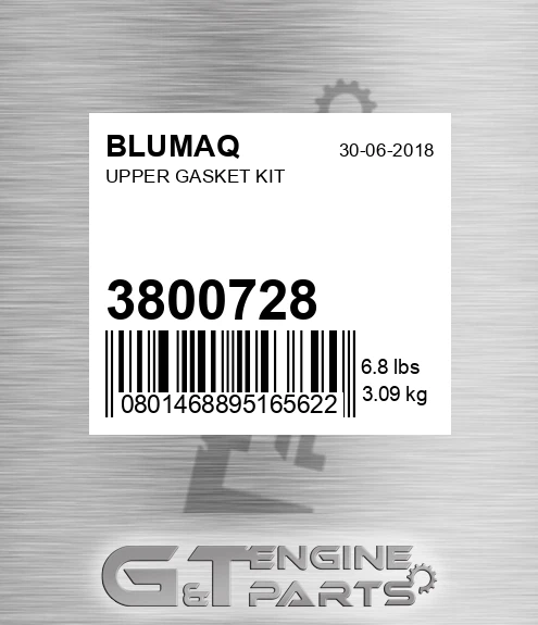 3800728 BLUMAQ Upper Gasket Kit