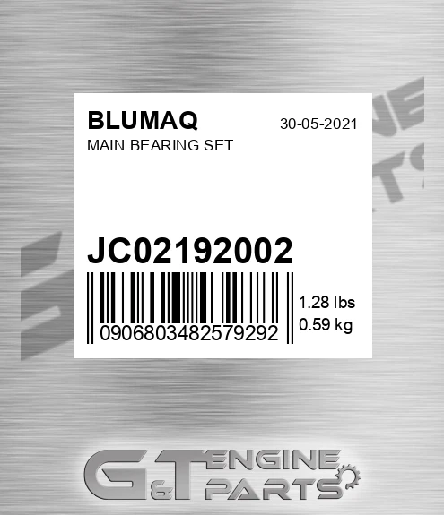 JC02/192002 Main Bearing Set for BLUMAQ