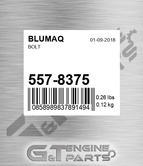 557-8375 Bolt for BLUMAQ