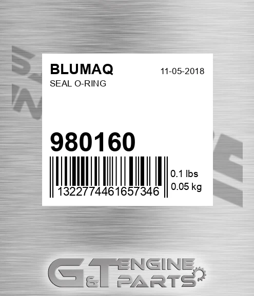 980160 Seal O-ring for BLUMAQ