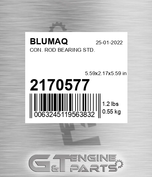 217-0577 Con. Rod Bearing Std. for BLUMAQ