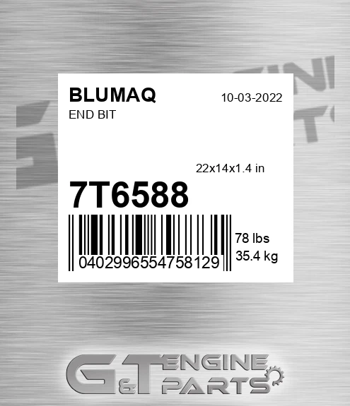 7T-6588 End Bit for BLUMAQ