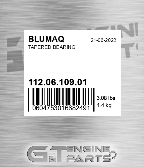 112.06.109.01 Tapered Bearing for BLUMAQ