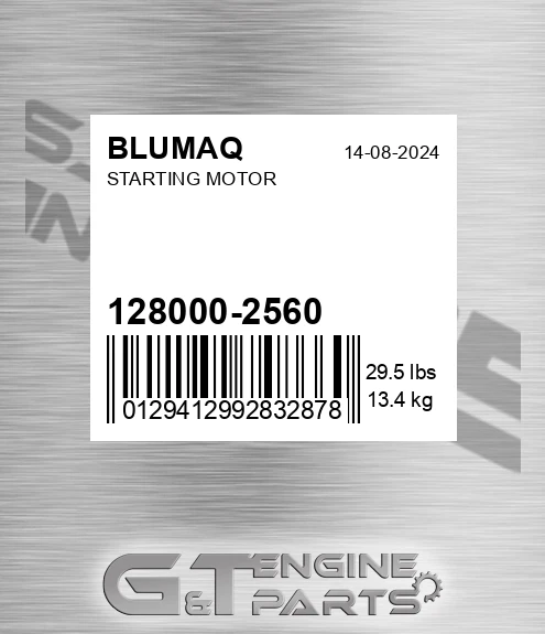 128000-2560+ BLUMAQ Starting Motor