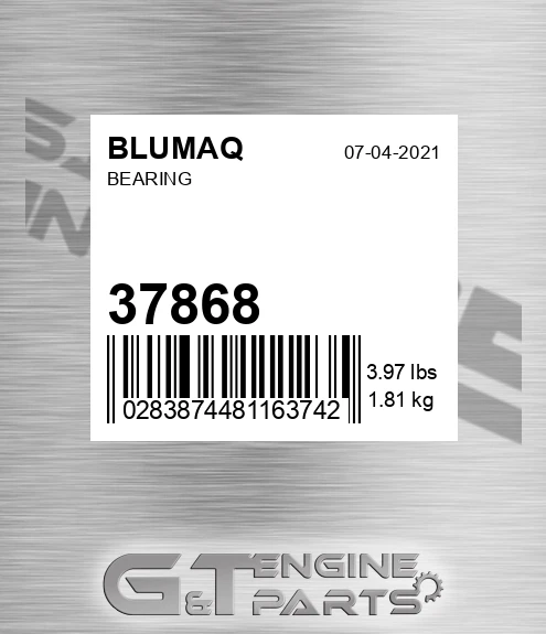 37868 Bearing for BLUMAQ