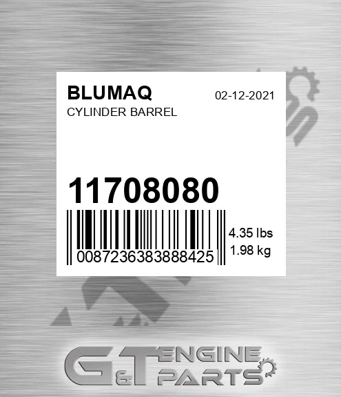 11708080 Cylinder Barrel for BLUMAQ