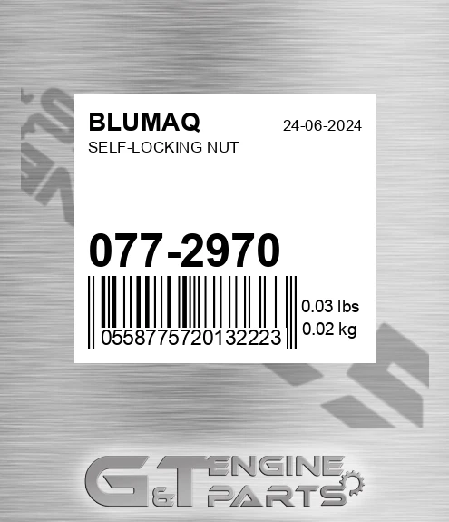 077-2970 Self-locking Nut for BLUMAQ
