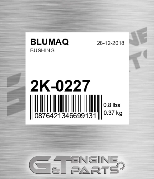 2K-0227 Bushing for BLUMAQ